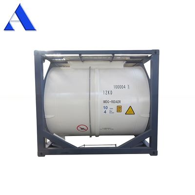 T11 Contenedor de tanque ISO de 10 pies para agua o combustible 316L de acero inoxidable UN portátil 10CBM 10000L Material del marco SPA-H