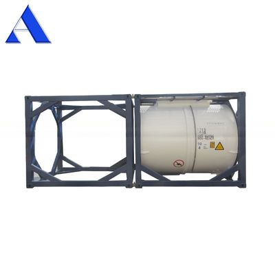 T11 Contenedor de tanque ISO de 10 pies para agua o combustible 316L de acero inoxidable UN portátil 10CBM 10000L Material del marco SPA-H