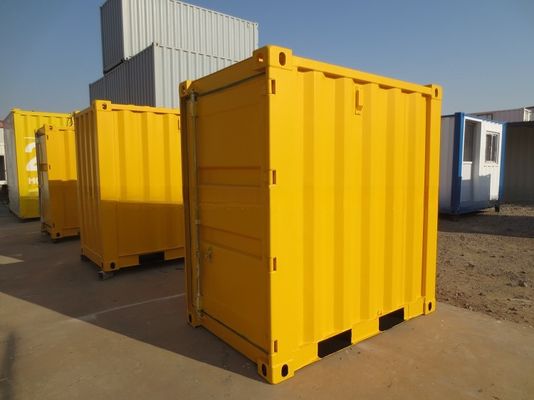 Contenedor seco de 1200 x 2200 x 2260 mm Contenedor de almacenamiento portátil de acero corto de 4 pies con una puerta única