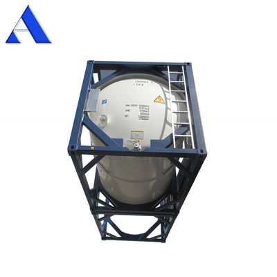 T11 Contenedor de tanque ISO de 10 pies para agua o combustible 316L de acero inoxidable UN portátil 10CBM 10000L Material del marco SPA-H