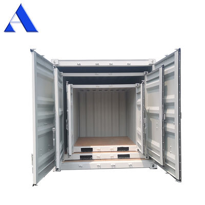 10 pies 8 pies 6 pies Mini Contenedores de envío de almacenamiento pequeño Conjunto de dimensiones externas 1830 x 1950 x 2090 mm Capacidad 5 CBM