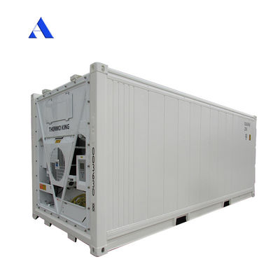 Contenedor Reefer de 20 pies Refrigerador Termo King con dimensiones externas de 606 * 244 * 259 mm y capacidad de 32 CBM