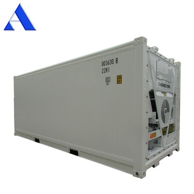 Contenedor Reefer de 20 pies Refrigerador Termo King con dimensiones externas de 606 * 244 * 259 mm y capacidad de 32 CBM