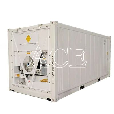 Contenedor Reefer de 20 pies Refrigerador Termo King con dimensiones externas de 606 * 244 * 259 mm y capacidad de 32 CBM