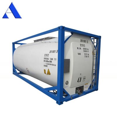 316L/SAN50028-7/WNr 1.4402/1.4404 Material 25000 litros SS316L Envase y concha UN T11 20 pies Contenedor de tanque ISO de etanol