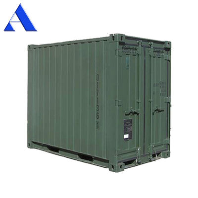 8ft x 5ft Mini Contenedor de almacenamiento de envío con doble puerta trasera extremo de acero seco / material de corte conveniente y versátil