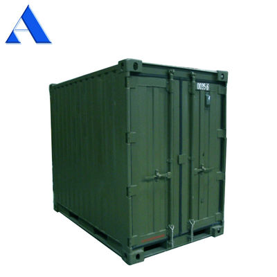 8ft x 5ft Mini Contenedor de almacenamiento de envío con doble puerta trasera extremo de acero seco / material de corte conveniente y versátil