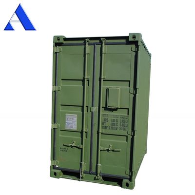 8ft x 5ft Mini Contenedor de almacenamiento de envío con doble puerta trasera extremo de acero seco / material de corte conveniente y versátil
