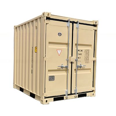 6.5ft Tricon portable de almacenamiento Mini Box 6ft x 8ft contenedor de acero corten para almacenamiento o envío
