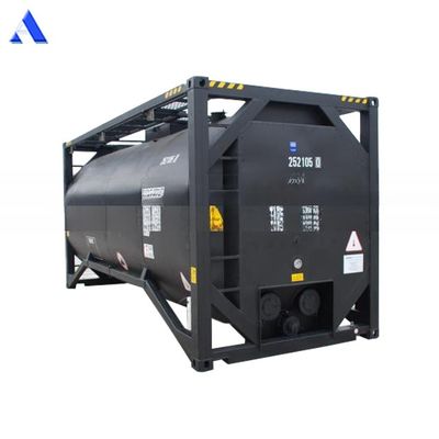 Contenedor de tanque ISO de 20 pies de bitumen con certificado CSC y material de buque 16MnDR