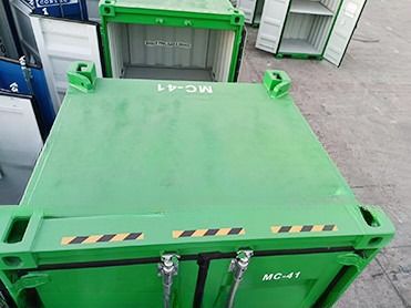 6 pies DNV 2.7-1 Unidades de transporte de carga estándar CCU Caja de perforación cerrada de 6 pies Mini Contenedor offshore Sling Set Opcional