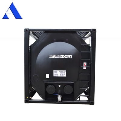 Contenedor de tanque ISO de 20 pies de bitumen con certificado CSC y material de buque 16MnDR