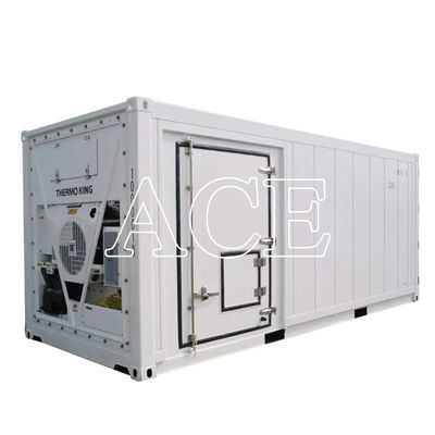 Contenedor refrigerado marino ISO de dos habitaciones de doble temperatura de 20 pies de aluminio certificado ISO congeladores profundos con acero corten