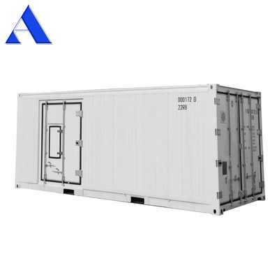 Contenedor refrigerado marino ISO de dos habitaciones de doble temperatura de 20 pies de aluminio certificado ISO congeladores profundos con acero corten