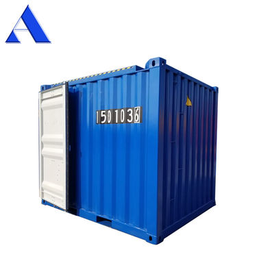 14 CBM Capacidad DNV 2.7-1 Contenedor estándar de 10 pies en alta mar con padeye incluido y caja cerrada en seco