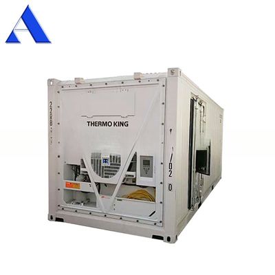 Contenedor refrigerado marino ISO de dos habitaciones de doble temperatura de 20 pies de aluminio certificado ISO congeladores profundos con acero corten