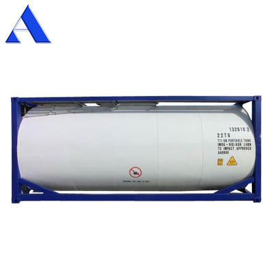 IMDG T4 Material de acero estándar Contenedor de tanque de combustible ISO de 20 pies 26000L Capacidad para el transporte seguro de diesel y gasolina