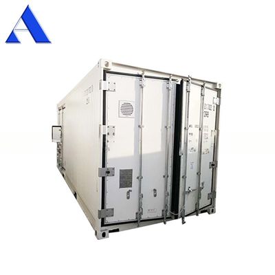 Contenedor refrigerado marino ISO de dos habitaciones de doble temperatura de 20 pies de aluminio certificado ISO congeladores profundos con acero corten