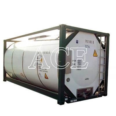 IMDG T4 Material de acero estándar Contenedor de tanque de combustible ISO de 20 pies 26000L Capacidad para el transporte seguro de diesel y gasolina