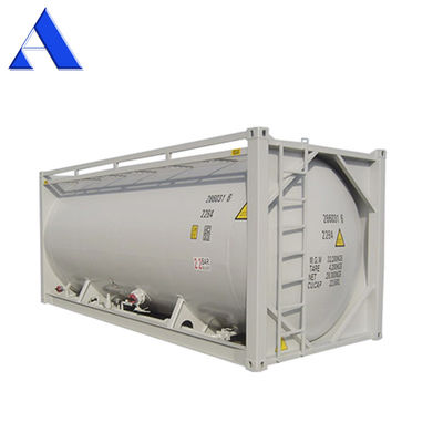 SPA-H Material del marco 20 pies Cemento a granel ISO Remolque Tanque de transporte Contenedor Q345B Acero Acero inoxidable Buque de presión