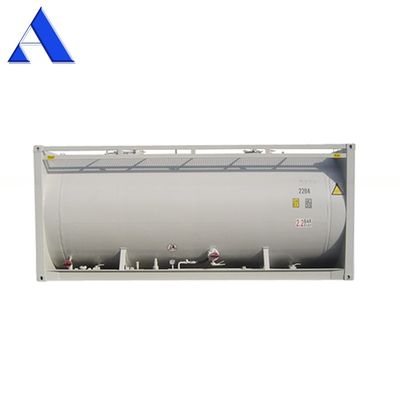 SPA-H Material del marco 20 pies Cemento a granel ISO Remolque Tanque de transporte Contenedor Q345B Acero Acero inoxidable Buque de presión
