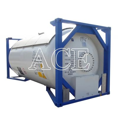 9 Gás de cloro líquido T50 a gran escala Contenedor de tanque ISO de 20 pies 18/23.45 Bar Presión
