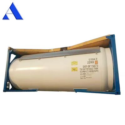 9 Gás de cloro líquido T50 a gran escala Contenedor de tanque ISO de 20 pies 18/23.45 Bar Presión