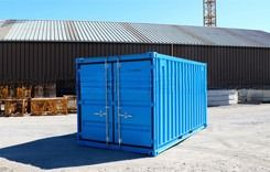 Contenedor de transporte de mercancías de furgoneta seca de 15 pies, dimensiones externas 4550 x 2200 x 2260 mm, carga útil máxima 5000 kg