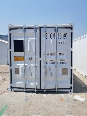 Contenedor en alta mar de 20 pies DNV 2.7-1 Estándar 6m de perforación de petróleo Caja cerrada de 20 pies de longitud de suelo de acero Sling opcional