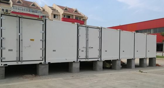 Refrigerador móvil de 20 pies y 40 pies de altura Contenedor de almacenamiento en frío -30 a 30 grados centígrados Temperatura interior Aprobada BV GL