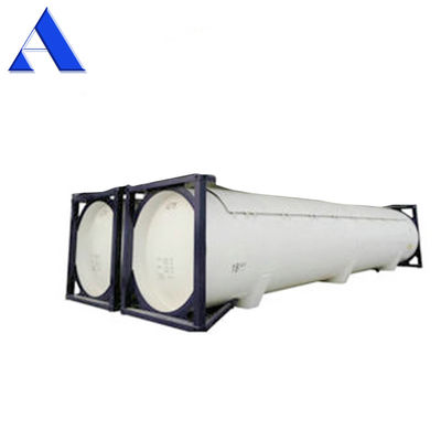 Contenedor de tanque de gas ISO de 40 pies 52.5 CBM UN T50 para GLP licuado comprimido Cloruro de amoníaco Contenedor ISO de alta capacidad