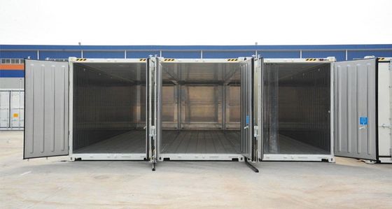 Refrigerador móvil de 20 pies y 40 pies de altura Contenedor de almacenamiento en frío -30 a 30 grados centígrados Temperatura interior Aprobada BV GL