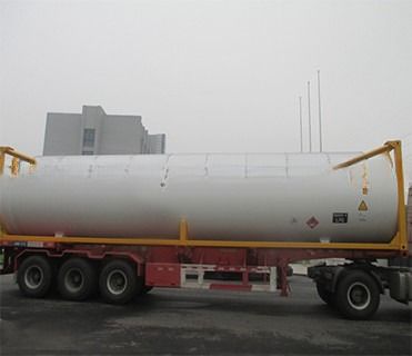 Contenedor de tanque de gas ISO de 40 pies 52.5 CBM UN T50 para GLP licuado comprimido Cloruro de amoníaco Contenedor ISO de alta capacidad