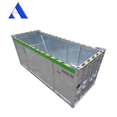 Contenedor de carga seca de 20 pies DNV 2.7-1 estándar con cubierta abierta con certificado BV DNV Capacidad 31 cbm