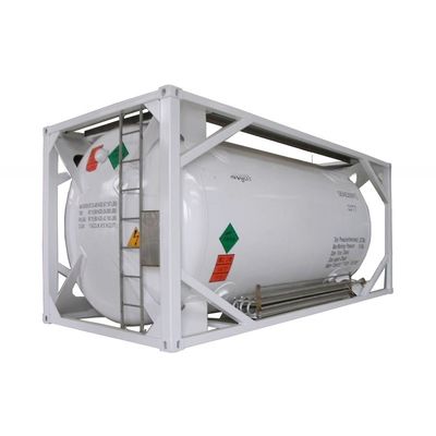 Contenedor de transporte de 20 toneladas de capacidad de 20 pies de largo ASME Estándar UN T75 ISO Tanque criogénico de GNL para personalización y transporte