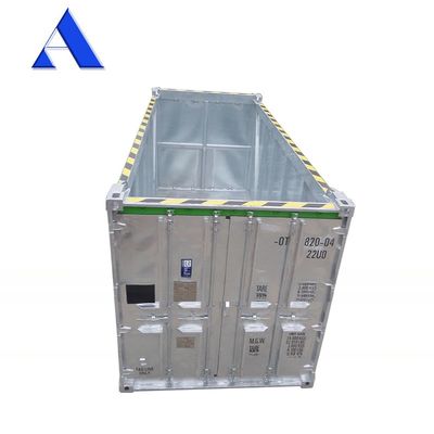 Contenedor de carga seca de 20 pies DNV 2.7-1 estándar con cubierta abierta con certificado BV DNV Capacidad 31 cbm