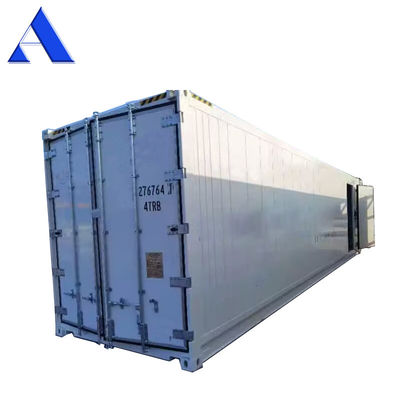 Contenedor aislado refrigerado de 40 pies con carga útil máxima 27580KG 28.4CBM Capacidad Refrigerador y enfriador de doble temperatura