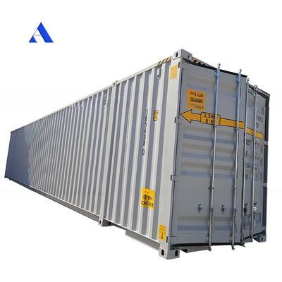 Contenedor de envío de acero de 50 pies de longitud y 53 pies para contenedores secos en América del Norte dentro de remolque de modificación y vía férrea