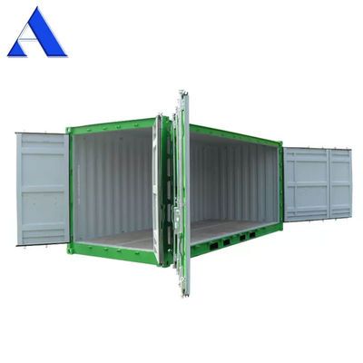 Acceso por el lado izquierdo o derecho Contenedor de lado abierto de 20 pies con dimensiones externas de 6058 x 2438 x 2591 mm y gran apertura de la puerta