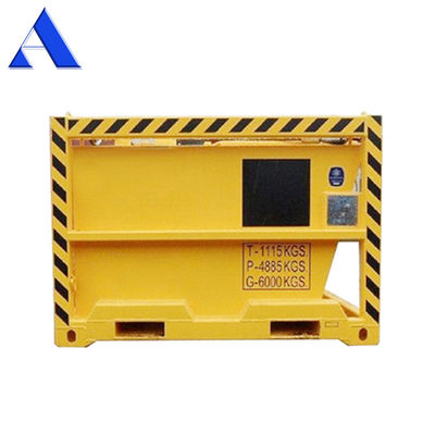 3.6 CBM DNV 2.7-1 Contenedor de caja cerrada estándar Corten-A Barcos de barro mar adentro / Barcos de desecho para perforación de corte