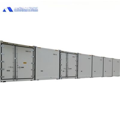 Edificio de 40 pies Contenedor Reefer 40HQ Almacenamiento de sala de frío Certificado CSC Acero y piso plano