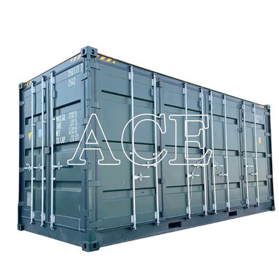 Contenedor de envío seco de 20 pies de altura con puerta lateral cúbica Hecho de acero corten acero 6058 x 2438 x 2896 mm 33,2 CBM Capacidad