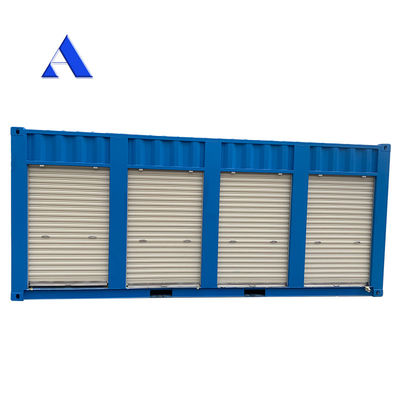 20 pies de longitud persiana de rodillo puerta auto almacenaje contenedor de envío 20 pies