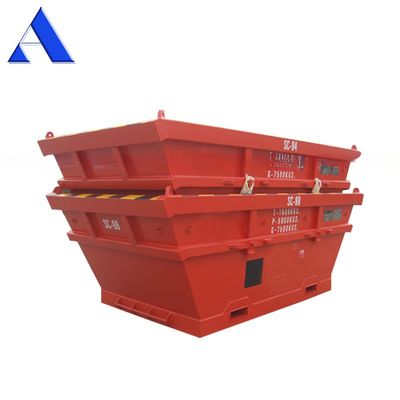 13 pies DNV 2.7-1 Barco de contenedores de acero estándar Offshore Perforación de residuos Skip BV longitud certificada 13 pies Ángulo de elevación 45C