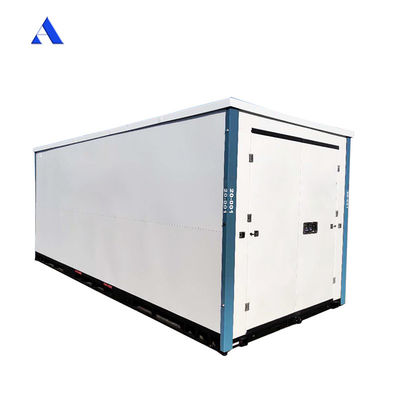 Contenedor de almacenamiento galvanizado de 3m 4m 6m 20ft de paquete plano móvil portátil plegable para la eficiencia del espacio