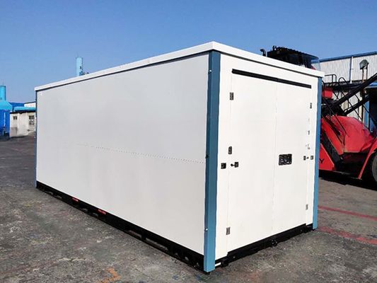 Contenedor de almacenamiento galvanizado de 3m 4m 6m 20ft de paquete plano móvil portátil plegable para la eficiencia del espacio