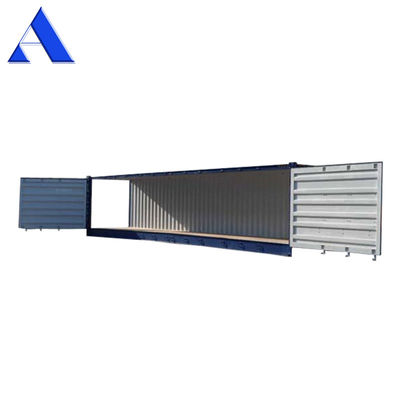 Contenedor de envío de 40 pies de largo con puerta lateral de apertura Capacidad de 70.1 cbm Dimensiones externas l x W x H mm 12192 x 2438 x 2896 mm