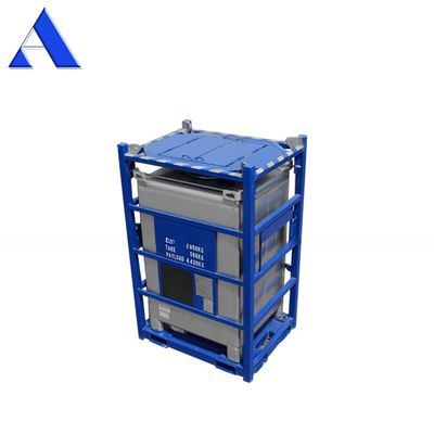 Contenedor de tanque IBC de acero estándar offshore 550GAL DNV 2.7-1 personalizado con estado de marco de elevación certificado por CSC y BV