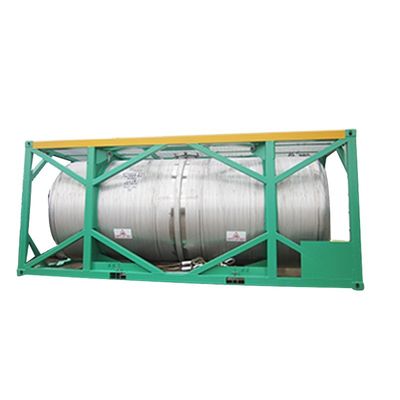 16000L DNV 2.7-1 Marco estándar de 20 pies ONU T11 de acero inoxidable Contenedor de tanque en alta mar para transporte internacional