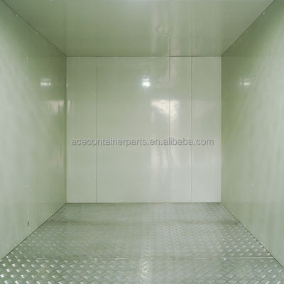 Cuarto de almacenamiento en frío de contenedores Reefer de 20 pies con piso de aluminio T-Bar y refrigerante R134a/R404A